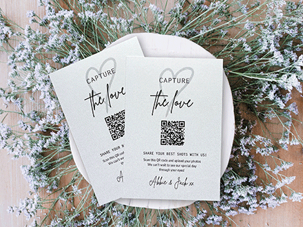 Eucalyptus RSVP card with Kraft envelope